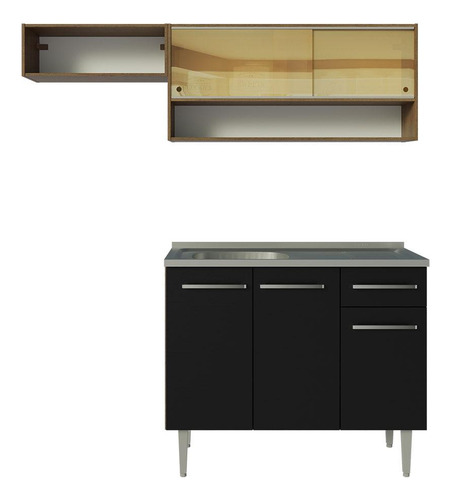 Cocina Integral Completa Modular Madesa Emilly 165cm Mn 01