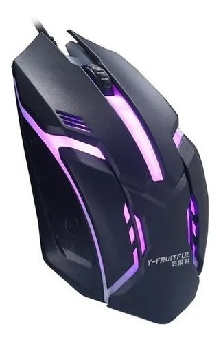 Mouse Gaming Para Pc Alámbrico Luces  Rgb  Y-fruitful