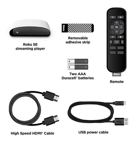 Imagen 4 de 9 de Roku Se 3930 Hd 512mb Ram Con Control Remoto Y Cables