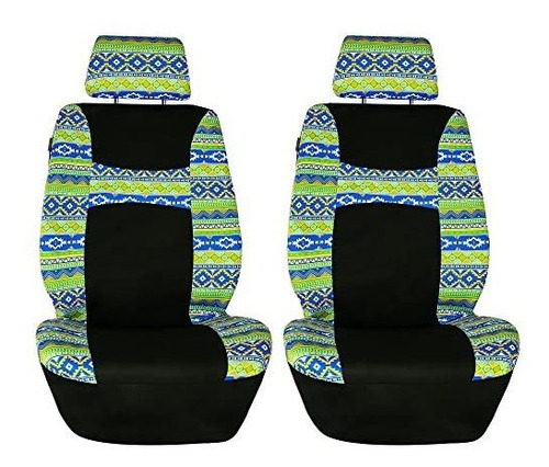 Fh Group Car Seat Covers Full Set Plaid Print Beige V85bj
