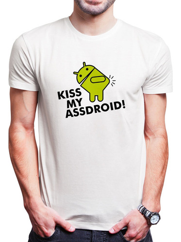 Polo Varon Kiss My Assdroid (d1223 Boleto.store)