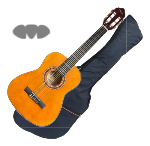 Guitarra Clásica Valencia Vc102 Tamaño Mini + Funda Y Puas!