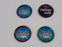 Comprar Lote De Cuatro Tazos Ganador Pepsi - Pepsico Snacks De Metal