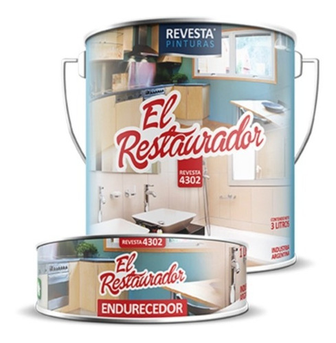 Revesta 4302 Esmalte Epoxy Secado Rápido Azulejos 1/2 L