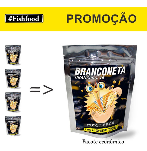 Branchoneta * Branconeta * Artemia Água Doce Cisto Promoção