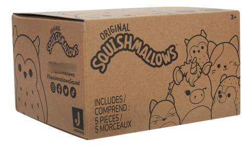 Peluche Con Clip Original Squishmallows 3.5 Pulgadas 5 Unida