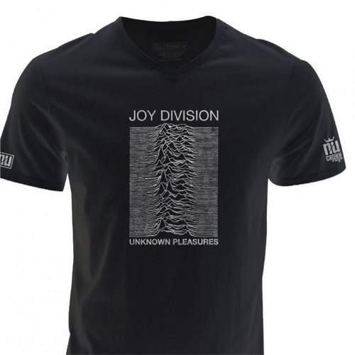 Camisetas Cuello V Joy Division Hombre Estampadas Rock Ecv