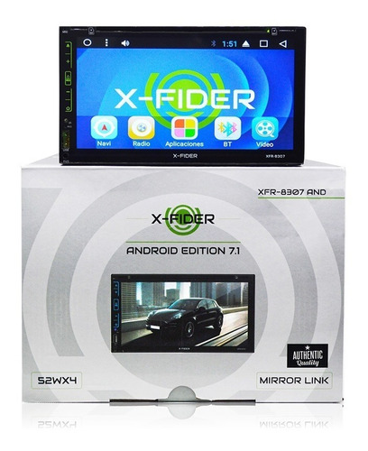 Radio X-fider Mirrorlink Android 8 Wifi Dvd Usb  Xfr-8307 