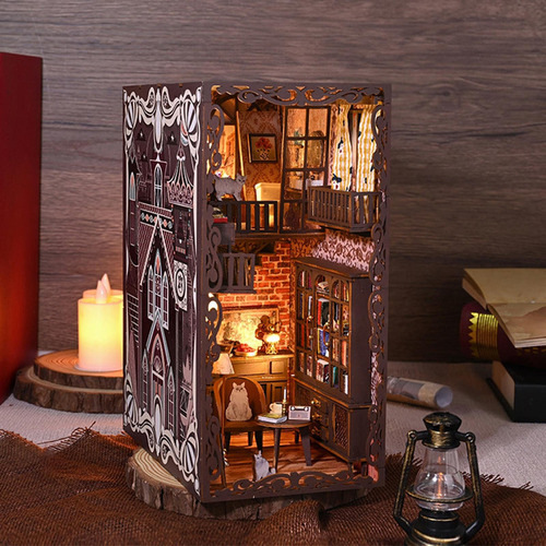Kits De Libros Diy, Rompecabezas De Madera 3d Con Luz,