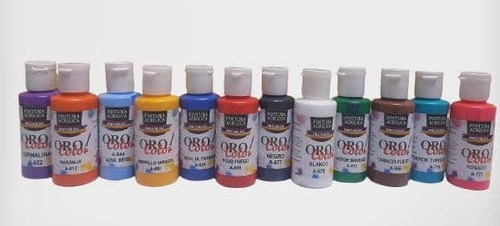 Kit 12 Acrílicos Premium Orocolor 60ml