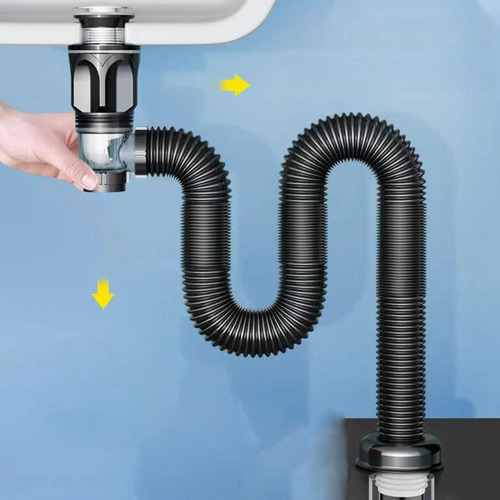 Tubo De Drenaje Para Lavabo De Baño, Kit De Tubería De