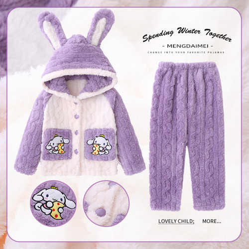 Ff Pijama Cinamonroll Lindo Sencillo Niños Cálido Moderno