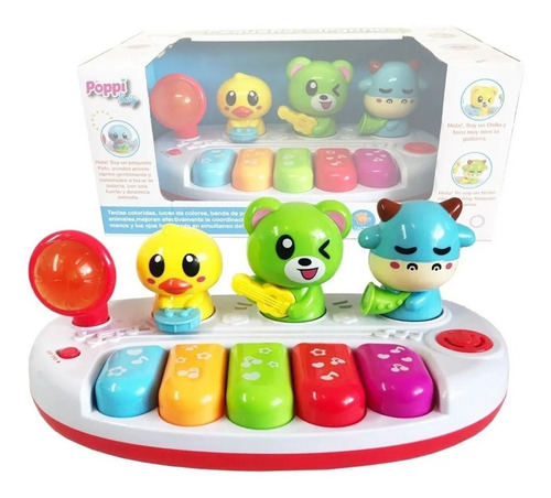 Imagen 2 de 4 de Organo Musical Primera Infancia Animales 2 Idiomas Bebe