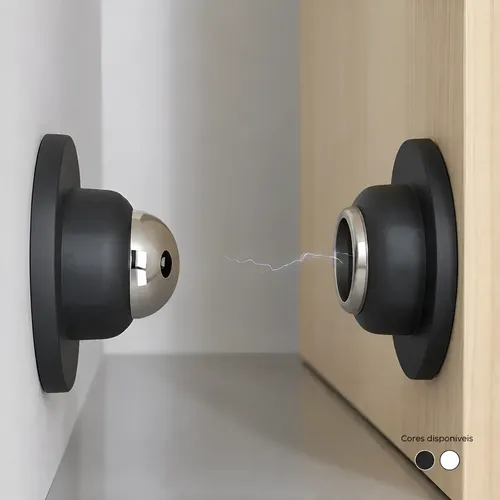 Trava Porta Fixador Parede Imã Dupla Face Parafuso Prendedor