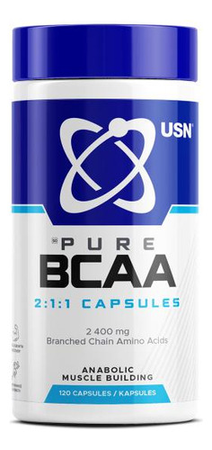 Pure Bcaa Usn 2400mg 120 Cápsulas