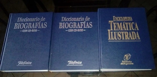 Diccionario De Biografías Y Enciclopedia 3 Tomos 1 Dvd Atlas