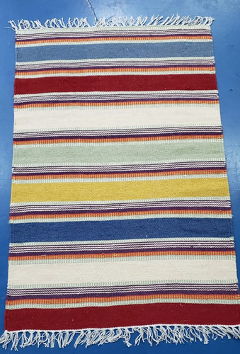 Tapete Artesanal Kelim Stripe Listrado 0.9 X 0.6m Ref79178