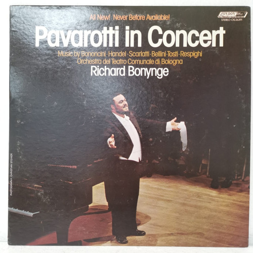 Luciano Pavarotti  In Concert Vinilo Usa Musicovinyl