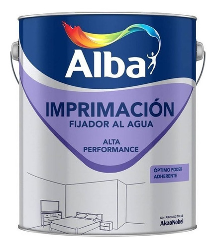 Imprimación Fijador Al Agua Alba 4 Lt