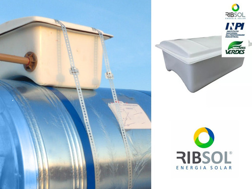Kit Caixa De Agua 20l Para Boiler Solar Com Flange E Boia