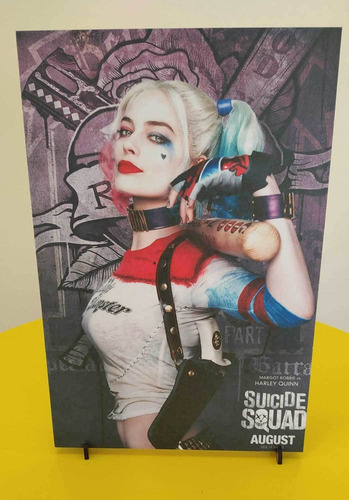 Imagem 2 de 6 de Quadro Decorativo Arlequina - Esquadrão Suicida Tamanho A4