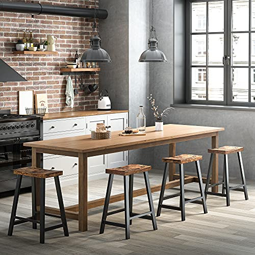 Taburetes De Bar Pequeños De Cocina 2 Piezas Marron Negro