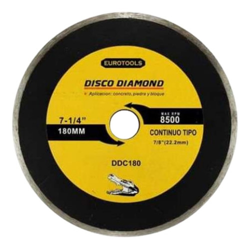 Disco Diamantado Continuo Liso 7.   Eurotools
