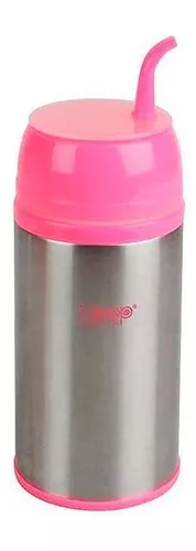 KEEP Termo Mate Para Viaje 400 ml Autocebable Celeste/Amarillo - Keep