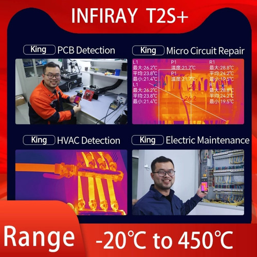 Câmera Térmica Infiray T2splus Infravermelho Android Tipo C
