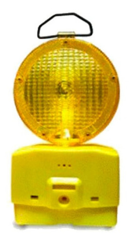 Lampara Señalización Tráfico Amarillo Con Batería / Upteck