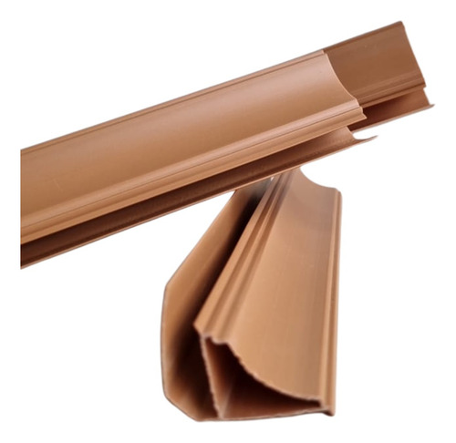 Perfil Moldura Pvc Marron 3mts