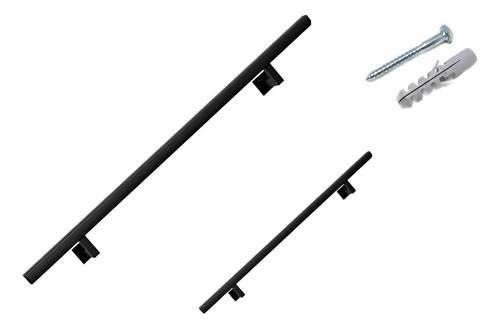 Baranda Pasamanos Para Escalera 3mts Negro