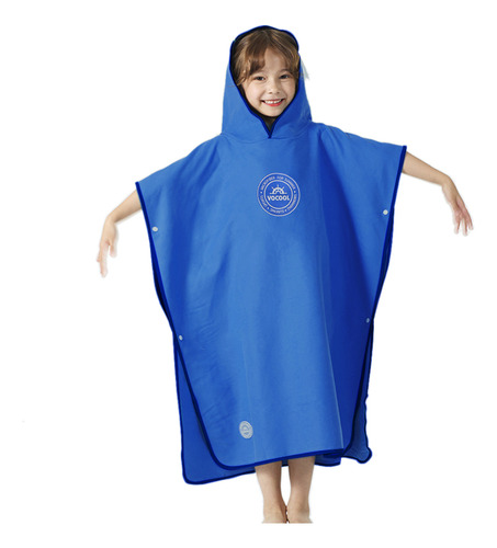 Toalla De Baño Para Niños Con Capucha, Poncho De Secado Rápi
