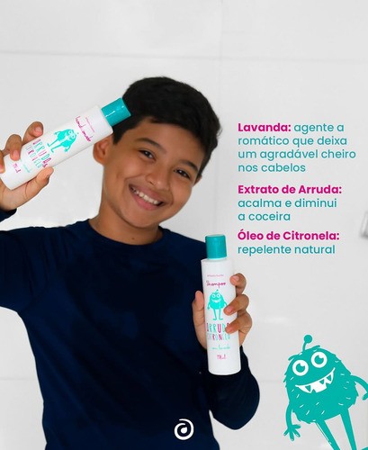Kit Shampoo Condicionador Arruda & Citronela Combate Piolho