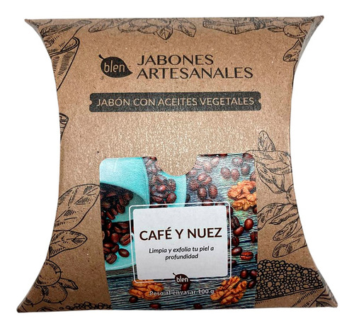 Jabón Artesanal Cafe Y Nuez Blen