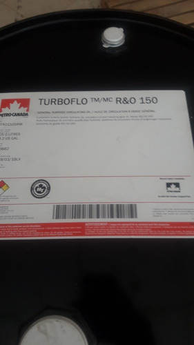 Aceite Turbolub 150 Marca Petrocanada Turboflo 150 Tamb 208 