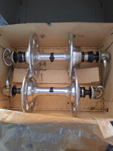 Mazas Campagnolo Record Plateado