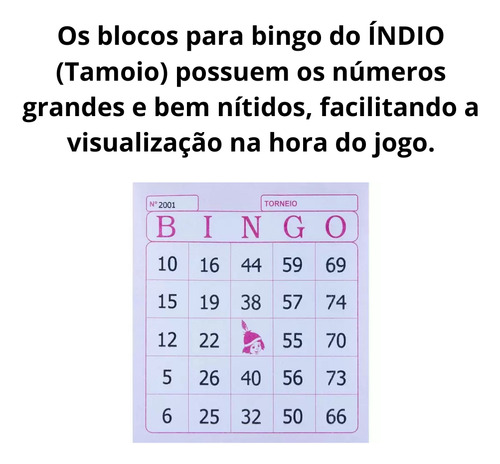 Bloco De Bingo Jornal Rosa 100f C/05un