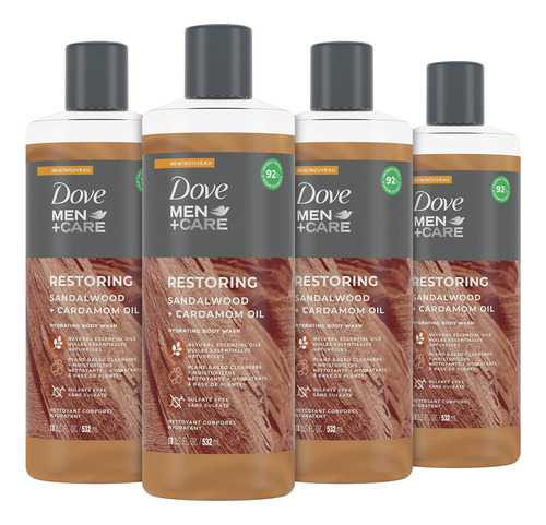 Dove Men+care - Gel De Baño Para Piel Fresca Y Saludable, .