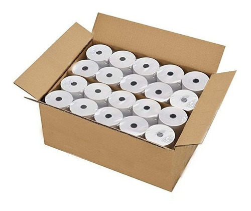 Rollos 80x50 térmico color blanco de 50 unidades por pack caja