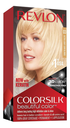 Revlon Colorsilk - Tinte Para El Cabello, 03 Rubio Sol Ultra