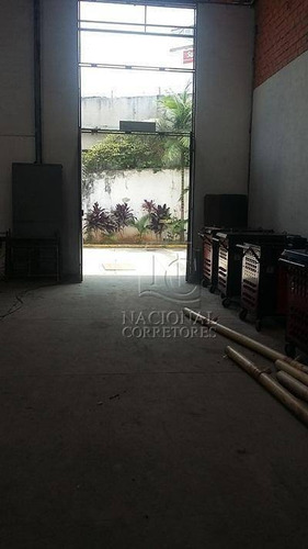 Galpão Para Alugar, 460 M² Por R$ 6.000,00/mês - Vila Sacadura Cabral - Santo André/sp - Ga0489