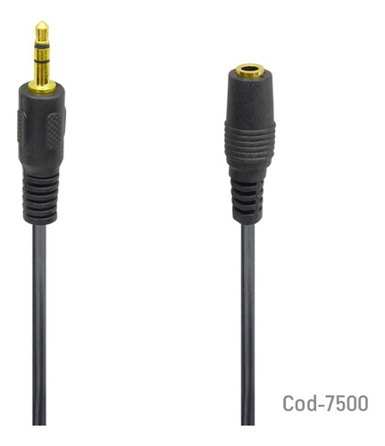 Cable Extension De Audífonos Universal 5 Mts Hembra 3.5 7500