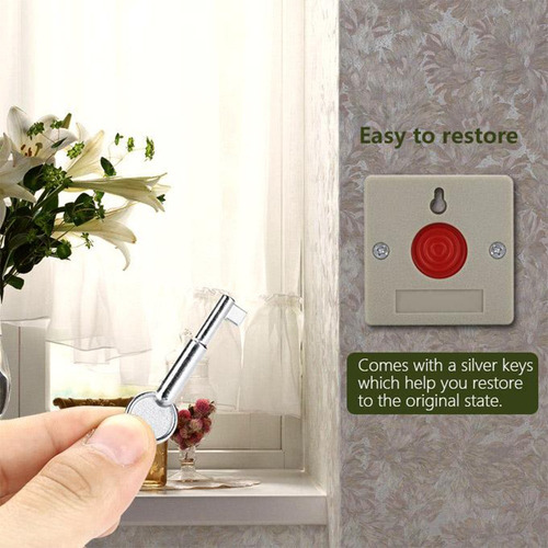 Sirena Alarma Vecinal Para Casa Con Enchufe Y Perilla