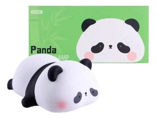Mini Luminária Abajur Luz Quarto Infantil Panda Usb