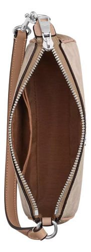 Bolsa De Mano Coach Signature Canvas Color Sand Taupe Multi