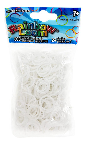 Rainbow Loom Glow Bandas De Goma Con 24 Clips En C (600 Unid