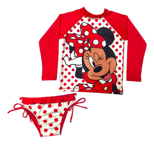 Conjunto De Minnie Mouse - Traje De Baño