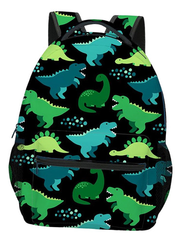 Dinossauro Crianças Pequena Mochila Leve Mini Mochila Preto