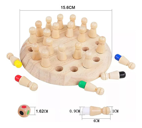 Juego De Mesa De Memoria Educativo Montessori De Madera